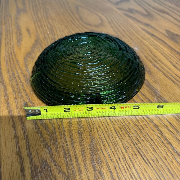 Vintage MCM Anchor Hocking Soreno Avocado Green Glass Ashtray - GREAT CONDITION - Picture 5 of 7